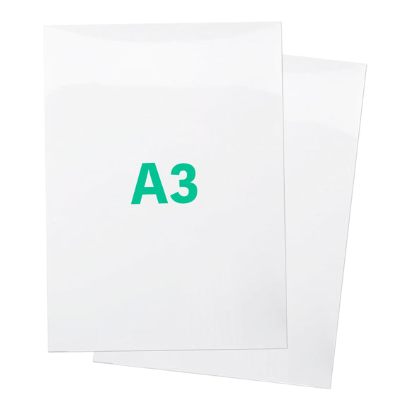 A3 White Gloss Printable Magnetic Paper - 420mm x 297mm x .3mm (10 Pack)